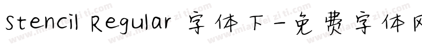 Stencil Regular 字体下字体转换